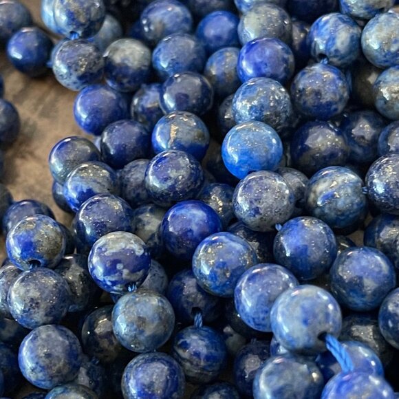 Lapis Lazuli Round Bead Strands - 4mm - Picture 4 of 4